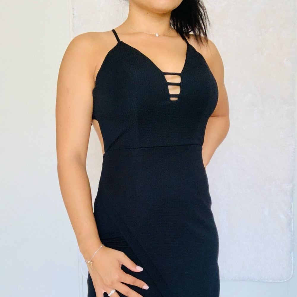 Black mini dress